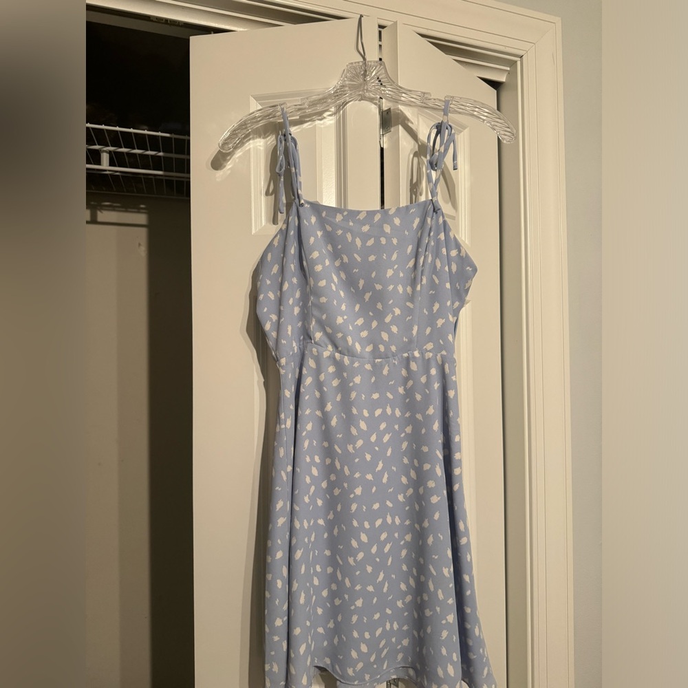 Dry Goods Blue and White Dress